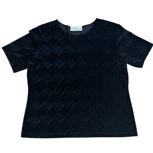 Vintage 90’s Y2K Gemilli Velvet Top Made in USA